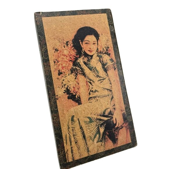 Japanese Woman Snuff Box Paper Asian-Inspired Decorative Sliding JE311 - Picture 10 of 10